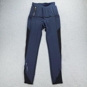 Dene Adams Leggings Womens Medium Blue Black Tactical Ankle High Waist Pocket